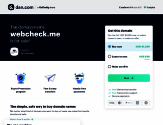 webcheck.me screenshot