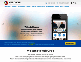 webcircle.com.au screenshot