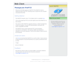 webclient.eim.messagelabs.com screenshot