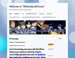 webcomicsandscans.wordpress.com screenshot