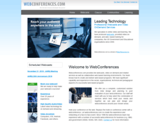 webconferences.com screenshot