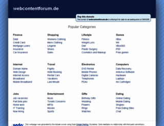 webcontentforum.de screenshot
