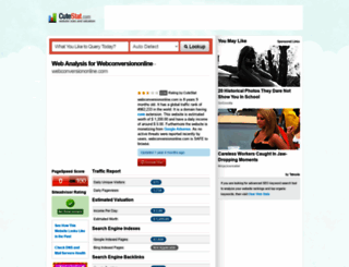 webconversiononline.com.cutestat.com screenshot