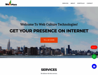 webculturetechnologies.in screenshot