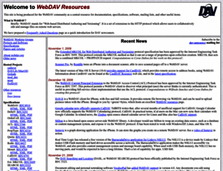 webdav.org screenshot