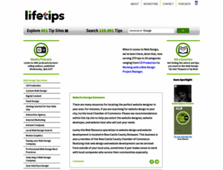 webdesign.lifetips.com screenshot