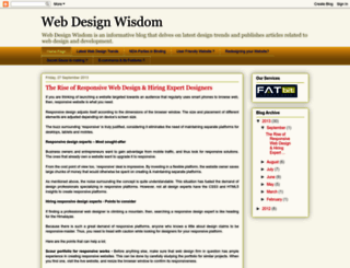 webdesignwisdom.blogspot.in screenshot