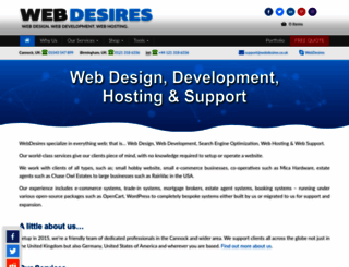 webdesires.co.uk screenshot