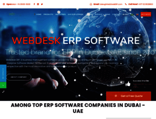 webdeskerp.com screenshot
