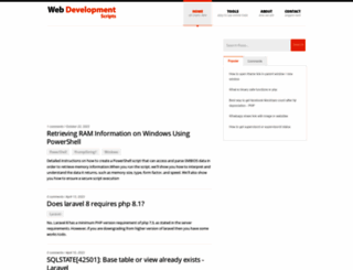 webdevelopmentscripts.com screenshot
