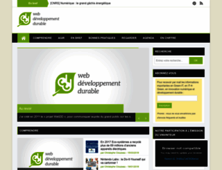 webdeveloppementdurable.com screenshot