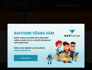 webdisk.sk screenshot