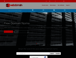 webdomain.com screenshot