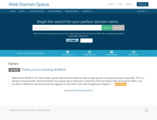 webdomainspace.in screenshot