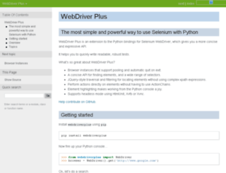 webdriverplus.org screenshot