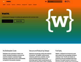 webdsl.org screenshot