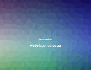 webelegance.co.za screenshot
