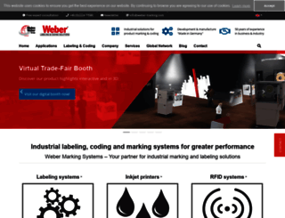 weber-marking.com screenshot