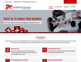 weberbowman.com.au screenshot