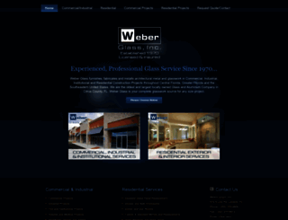 weberglassinc.com screenshot