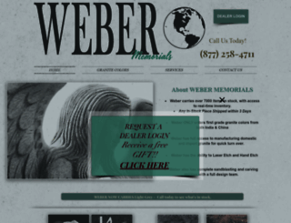 webermemorials.com screenshot
