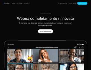 webex.co.it screenshot