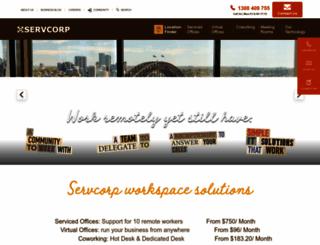 webfarm2.servcorp.com.au screenshot