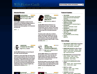 webfictionguide.com screenshot