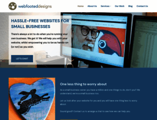 webfooteddesigns.co.uk screenshot