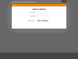 webform1.clarion.edu screenshot