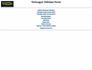 webgate.technogym.com screenshot