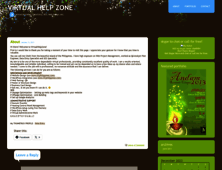 webhelpzone.wordpress.com screenshot