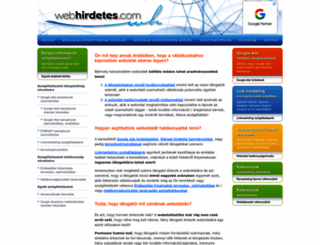 webhirdetes.com screenshot