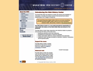 webhistory.org screenshot