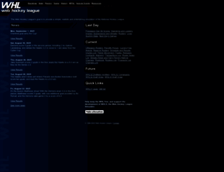 webhockeyleague.ca screenshot