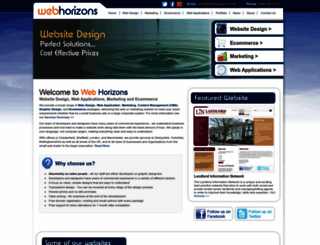 webhorizons.co.uk screenshot