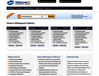 webhost.at screenshot