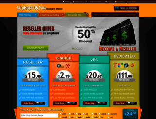 webhost.us.com screenshot