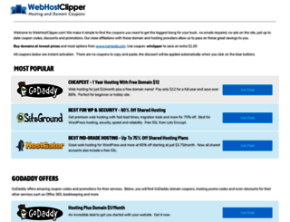 webhostclipper.com screenshot