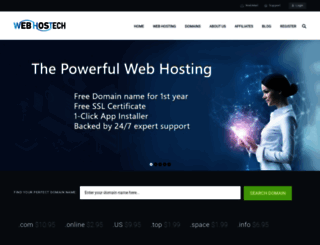 webhostech.com screenshot