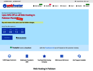 webhoster.pk screenshot