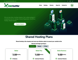 webhostifier.com screenshot
