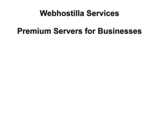 webhostilla.com screenshot