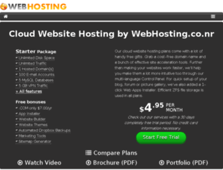 webhosting.co.nr screenshot