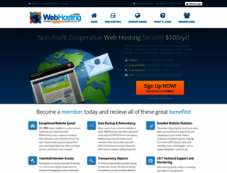 webhosting.coop screenshot