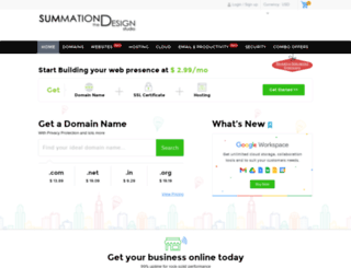 webhosting.summationdesignstudio.com screenshot