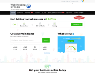 webhostingbyindia.com screenshot