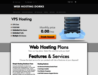webhostingdorks.com screenshot