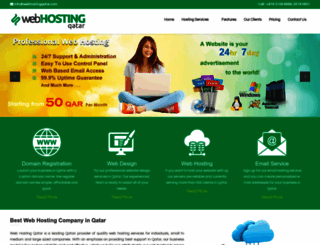 webhostingqatar.com screenshot
