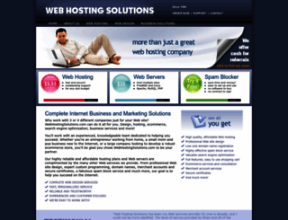 webhostingsolutions.com screenshot